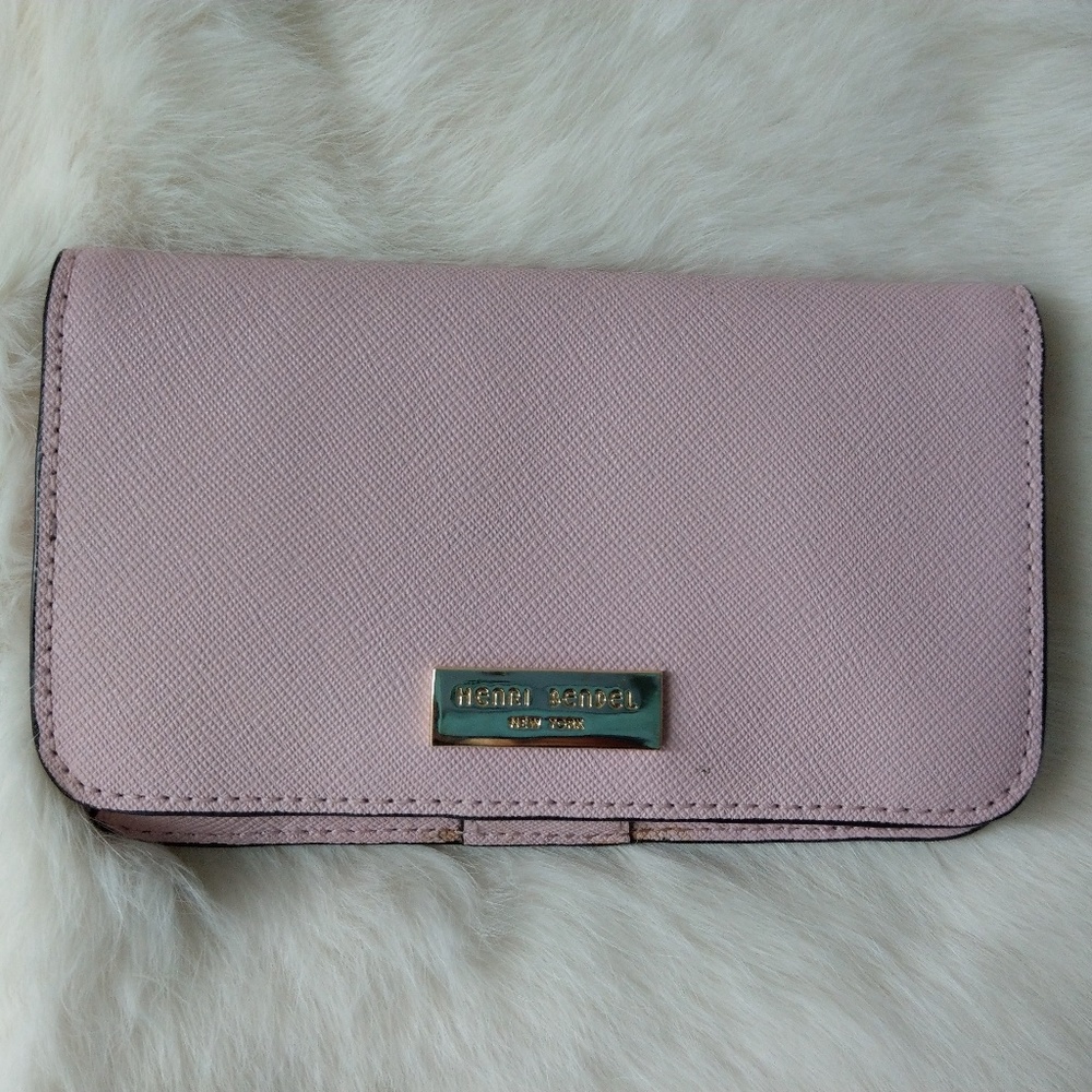 NWT Henri Bendel W 57th pale pink mini phone case